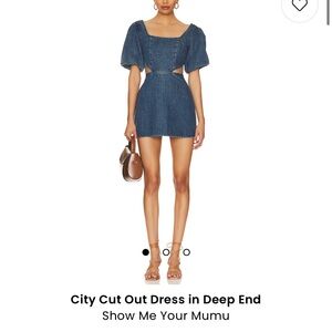 Show Me Your Mumu— City Cut Out Dress in Deep End